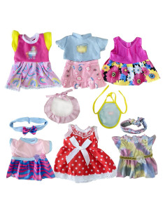Conjunto de 10 Vestidos Hechos a Mano para Muñecas 25-30 cm