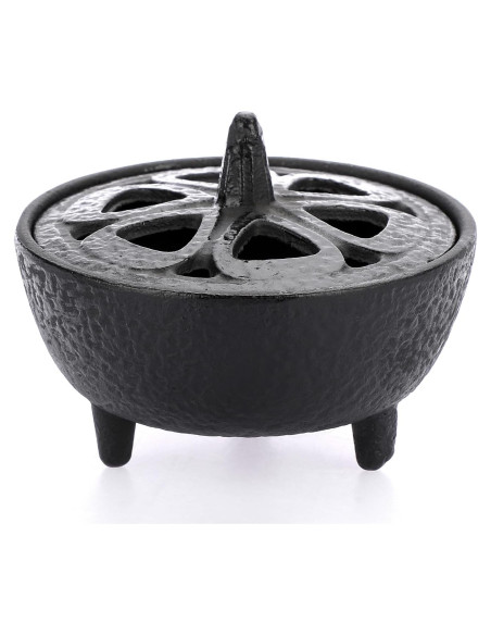 Soporte de Incienso JUXYES Vintage de Hierro Fundido 8.4 cm Soporte de Incienso JUXYES Vintage de Hierro Fundido 8.4 cm