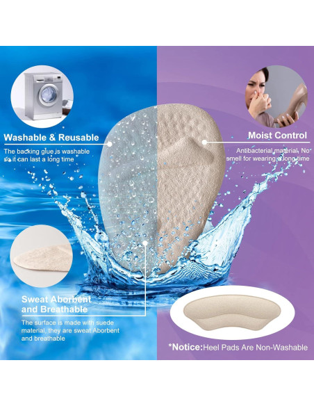 Almohadillas Metatarsales Riootlnm 2 Pares Beige Antideslizantes Almohadillas Metatarsales Riootlnm 2 Pares Beige Antideslizantes