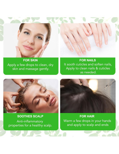 Aceite de Moringa Orgánico Onznoz 59.87 ml - Cuidado Cabello y Piel