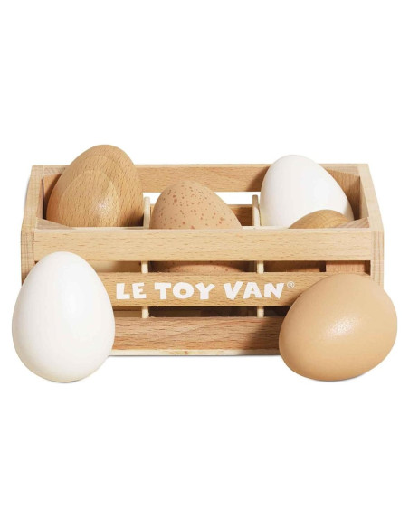 Huevos de Madera Le Toy Van TV190 - Set de 6 en Caja Huevos de Madera Le Toy Van TV190 - Set de 6 en Caja