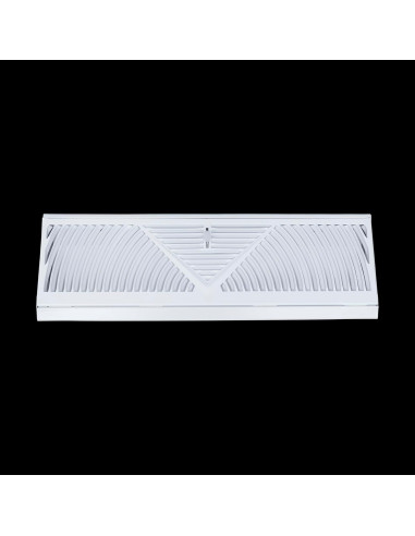 Rejilla de Zócalo en Esquina Handua 15" Blanco Acero