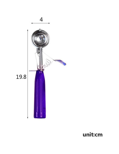 Juego de cucharas para helado Longluosi 4 cm acero inoxidable Juego de cucharas para helado Longluosi 4 cm acero inoxidable