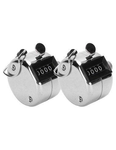 Contador Manual de Tally LiebeWH 0-9999 Acero Inoxidable 2 Piezas