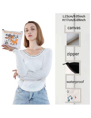 Bolsa Cosmética WZMPA para Mujeres - Diseño 3D - 25x18cm