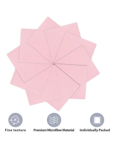 Paños de Pulido Moukeren 150 Pcs Microfibra 8x8 cm