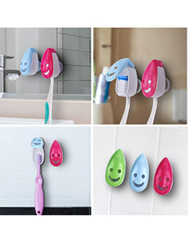 VADOO 6 Pcs Tapa de Cepillo de Dientes con Ventosa - Portátil