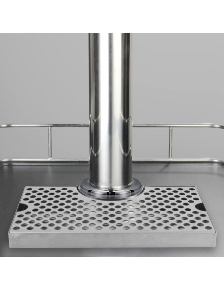 Bandeja de Goteo de Acero Inoxidable para Kegerator 34x25cm Bandeja de Goteo de Acero Inoxidable para Kegerator 34x25cm