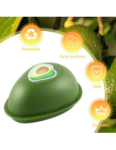 Contenedor de Almacenamiento Aguacate Babudeer Ovalado 50.7ml 2