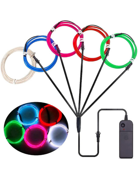 Tira de Neón Brillante 1M Multicolor Nuestra Mejor - 5 Modos Tira de Neón Brillante 1M Multicolor Nuestra Mejor - 5 Modos