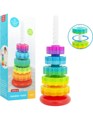 Juguete de Apilamiento Giratorio BYFWH 35.6 cm para Bebés
