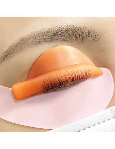 Almohadillas de Rizado de Silicona PERMANIA 10Pcs C&D Naranja