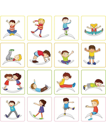 Tabla de Equilibrio Wobble Gentle Monster Madera 89 cm Azul Tabla de Equilibrio Wobble Gentle Monster Madera 89 cm Azul