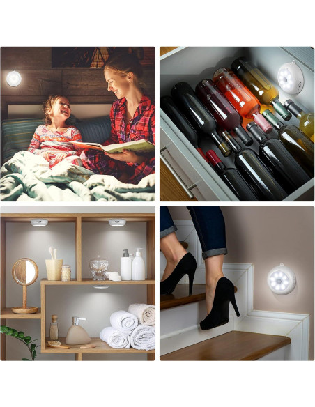 Sensor de Movimiento Luz LED Reoshine 6000K 3 Paquete Sensor de Movimiento Luz LED Reoshine 6000K 3 Paquete