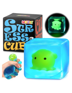 Cubo Antiestrés Meijoy Pulpo Brillante 5.5 cm - Juguete Sensorial
