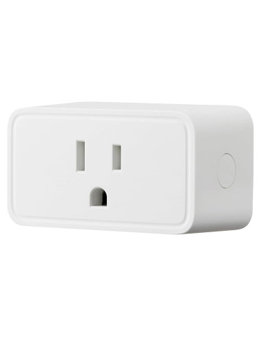 Enchufe Inteligente Amazon Basics, Control Alexa, 1800W, Blanco