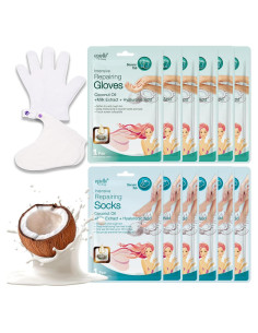 Mascarillas Intensivas Epielle para Manos y Pies - 12 Piezas