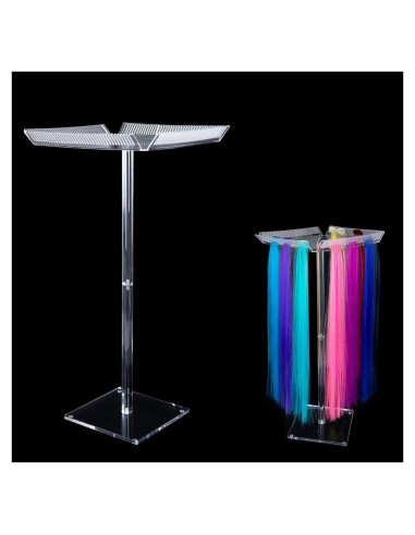 Soporte de Extensiones de Cabello Misforu Acrílico 54cm