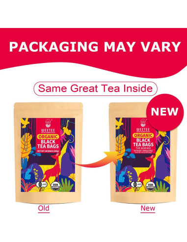Té Negro Orgánico WT WEETEE 100 Bolsitas Antioxidante