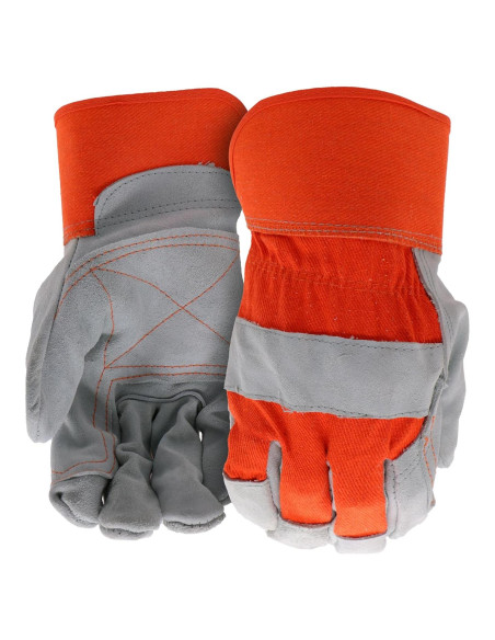 Guantes de Trabajo BOSS para Hombre Guard - Palma de Cuero Doble, Grande Guantes de Trabajo BOSS para Hombre Guard - Palma de Cuero Doble, Grande