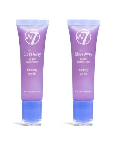 Bálsamo Labial W7 Gloss Away - Set de 2 Piezas - Arándano