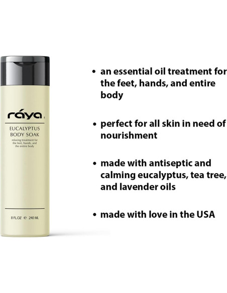 Baño de Eucalipto RAYA 236 ml | Relajante para Pies y Manos Baño de Eucalipto RAYA 236 ml | Relajante para Pies y Manos