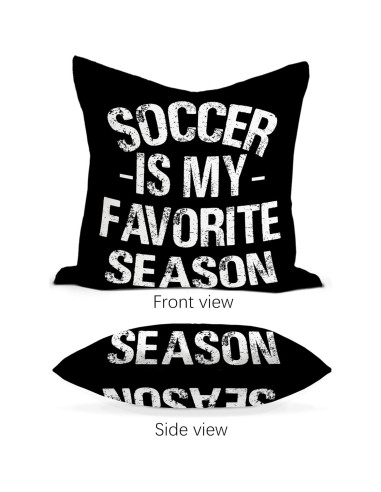 Fundas de Cojín Decorativas Rusenbao 45.72x45.72 cm Fútbol