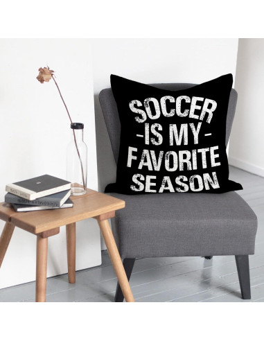 Fundas de Cojín Decorativas Rusenbao 45.72x45.72 cm Fútbol