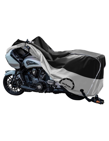 Funda de Motocicleta Nuzari XL Impermeable con Tiras Reflectantes