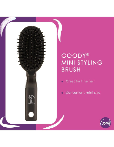Cepillo de Pelo Mini Goody Ovalado para Todo Tipo de Cabello Cepillo de Pelo Mini Goody Ovalado para Todo Tipo de Cabello