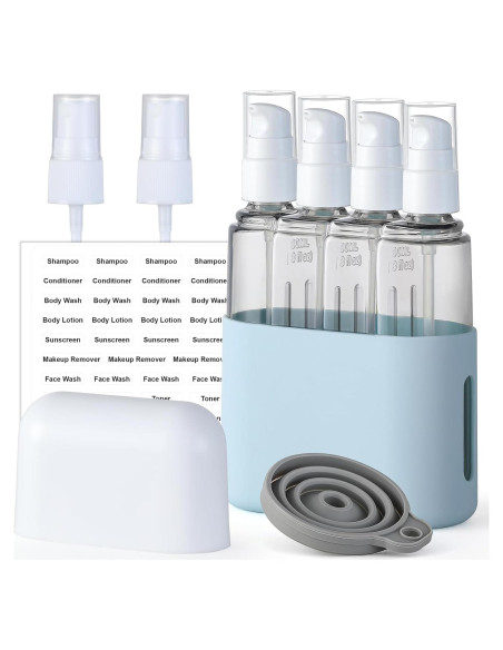 Set de Botellas de Viaje VITEVER 3oz Aprobadas por TSA - Azul Set de Botellas de Viaje VITEVER 3oz Aprobadas por TSA - Azul