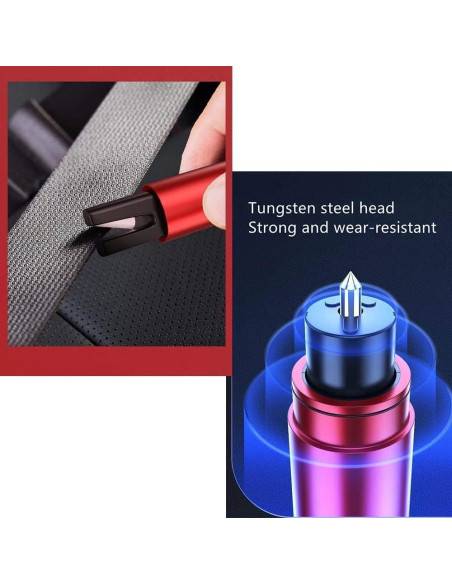 Martillo de Seguridad HHXS para Automóvil - Rompedor de Ventanas y Cortador de Cinturones Martillo de Seguridad HHXS para Automóvil - Rompedor de Ventanas y Cortador de Cinturones