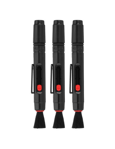 Cepillo de Limpieza para Lentes PATIKIL - 3 Pcs Rojo