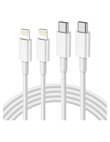 Cable USB C a Lightning 3FT 2Pack APFEN Carga Rápida MFi
