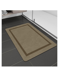 Alfombrilla de Baño Antideslizante Chakme Beige 61x41 cm