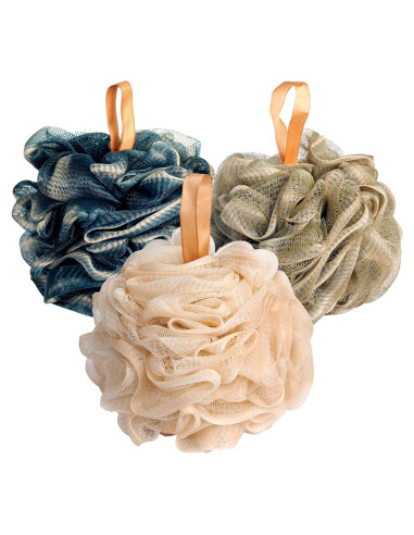 Esponjas de Lufa Fishent, Paquete de 3 Exfoliantes 60g