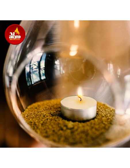 Velas Tealight Ner Mitzvah Blancas Sin Aroma - Paquete de 100 Velas Tealight Ner Mitzvah Blancas Sin Aroma - Paquete de 100