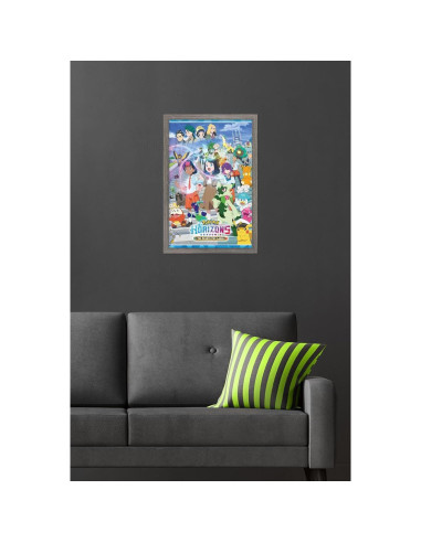 Póster enmarcado Pokémon Horizons Temporada 2 57x37 cm