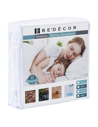 Protector de Colchón Twin Bedecor con Cremallera 15.2 cm