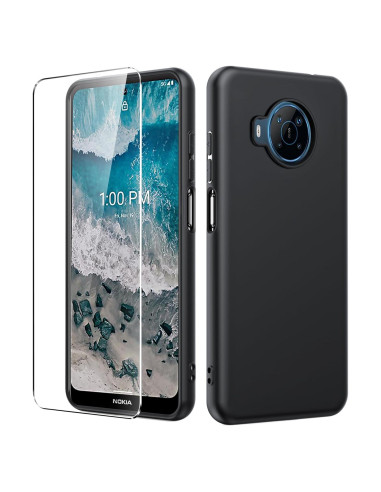 Funda de Silicona TPU para Nokia X100 + Protector de Pantalla