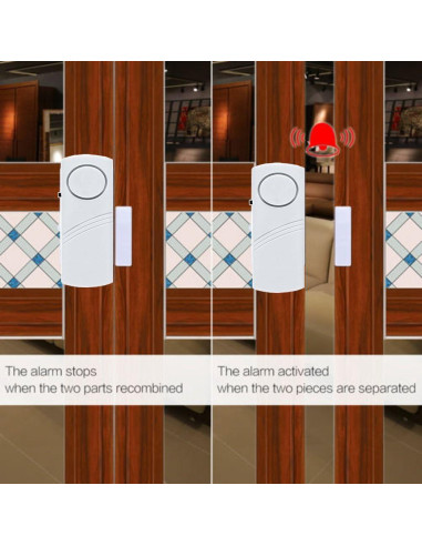 Alarma de Puerta y Ventana AiBest 12 pcs 95 dB Seguridad