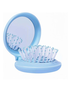 Juego de Cepillo y Espejo Compacto Arthaxi Azul Bebé