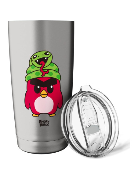 Vaso Térmico Acero Inoxidable Angry Birds 20 oz Aislado Vaso Térmico Acero Inoxidable Angry Birds 20 oz Aislado