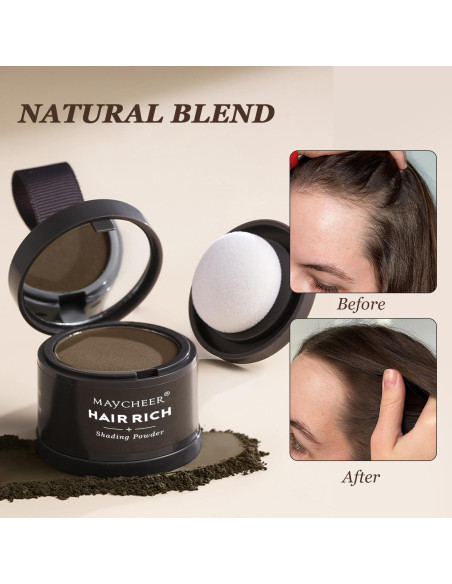 Polvo de Sombra para Línea de Cabello Maycheer 40g Marrón Oscuro Polvo de Sombra para Línea de Cabello Maycheer 40g Marrón Oscuro