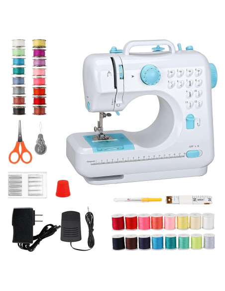 Mini Máquina de Coser Eléctrica Ninonly 2.35 kg Doble Velocidad Mini Máquina de Coser Eléctrica Ninonly 2.35 kg Doble Velocidad