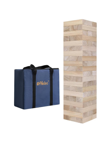 Juego de Bloques de Madera Offelec 60 Piezas Apilable 97.5 cm