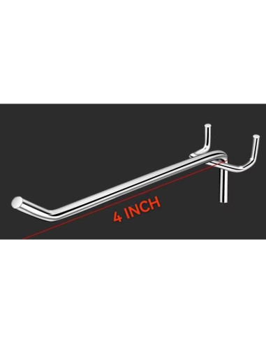 Ganchos para Tablero de Clavos Cutadash 4" 25 Pcs Metal Plata
