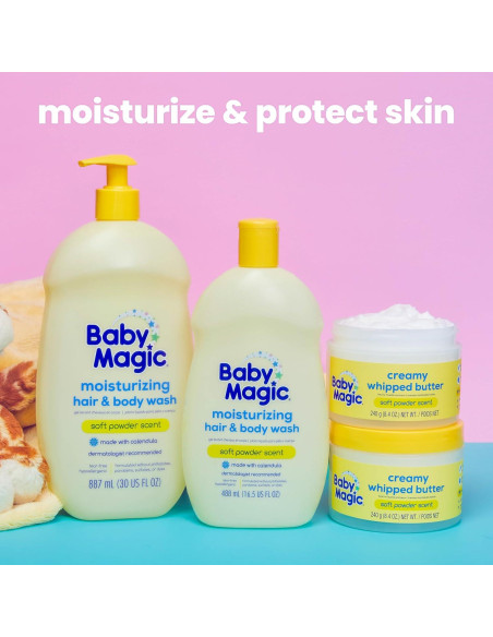 Mantequilla Batida Cremosa Baby Magic 248 ml Hipoalergénica Mantequilla Batida Cremosa Baby Magic 248 ml Hipoalergénica