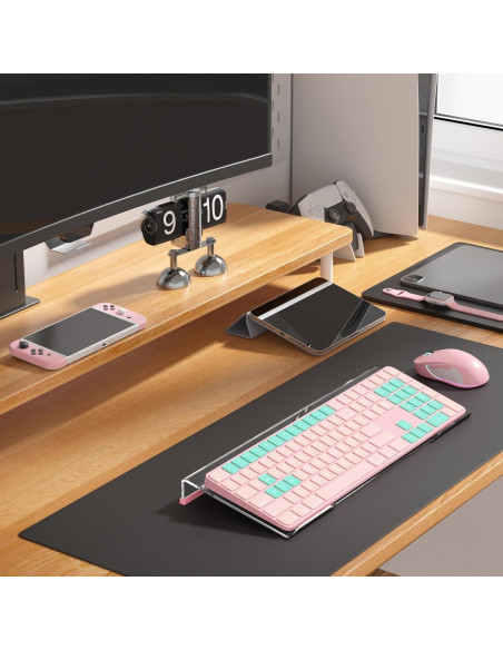 Soporte de Teclado Ergonómico WINFFOR Acrílico 43 cm Transparente Soporte de Teclado Ergonómico WINFFOR Acrílico 43 cm Transparente