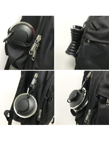 Botella de Agua Plegable SEMETOR 500ml Silicona Reutilizable